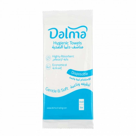 Dalma Disposable Towels Single Packing 60*30 cm, Bag 100 pieces